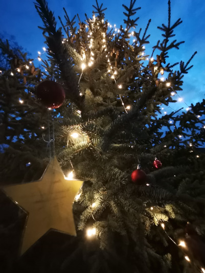 Bild zum Weinachtsbaumsetzen 2024 in Vippachedelhausen